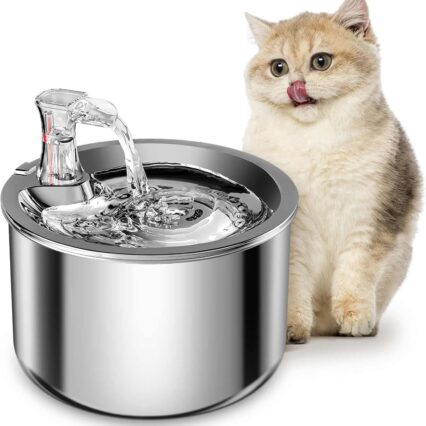 Stainless Steel Constant Temperature Dog/Cat Water Fountain