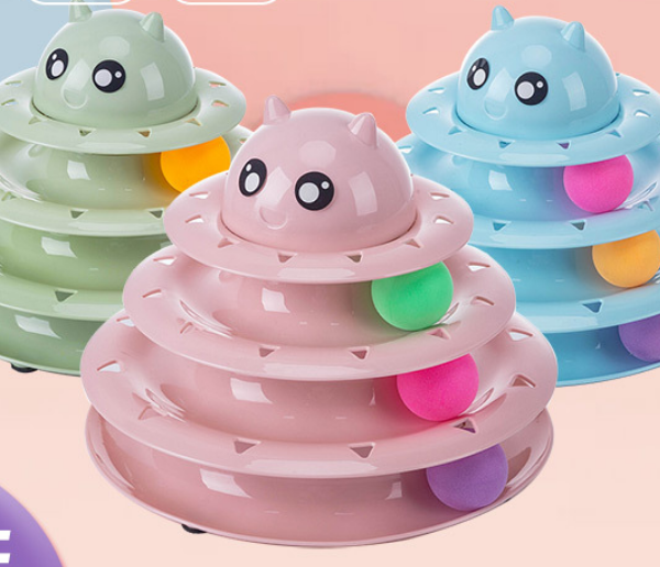 Circular Turnable Cat Toy