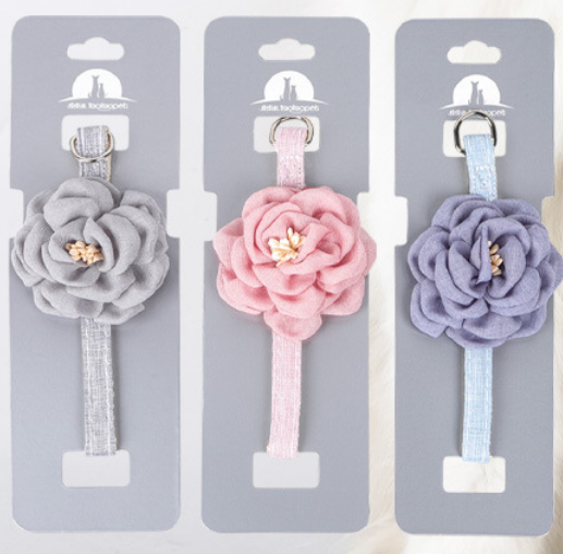 Pet Collar Rose Design