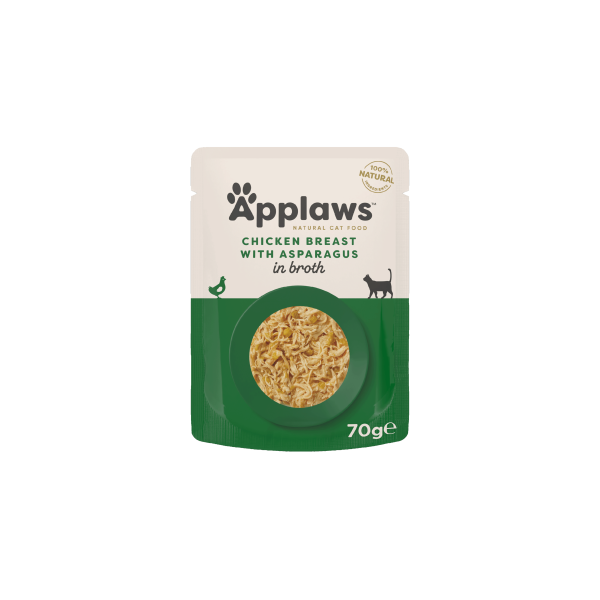 Applaws Chicken Breast W Asparagus in broth 70g