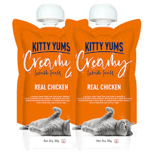 KITTY YUMS Creamy Lickable Treats Real Chicken 80g
