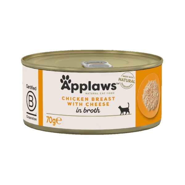Applaws Chicken Breast W Cheese N Broth 70g