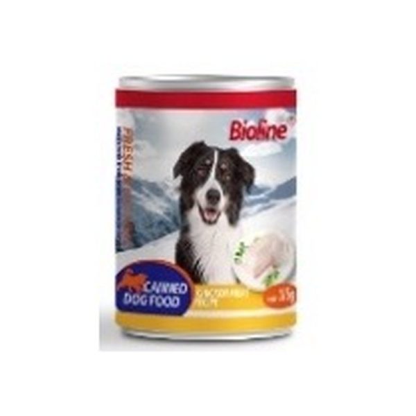 Bioline Canned Dog Food Chicken 375g