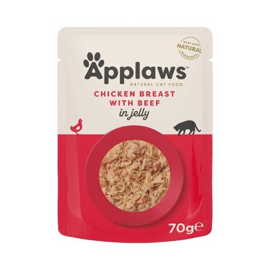Applaws Chicken Breast W Beef in jelly 70g